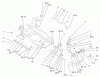 Toro 73561 (522xi) - 522xi Garden Tractor, 2004 (240000001-240999999) Ersatzteile BUMPER & HOOD SUPPORT