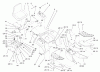 Toro 73561 (522xi) - 522xi Garden Tractor, 2004 (240000001-240999999) Ersatzteile FENDER, FOOTREST, & SEAT ASSEMBLY