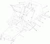Toro 74560 (DH 140) - DH 140 Lawn Tractor, 2010 (310000001-310999999) Ersatzteile FRAME ASSEMBLY