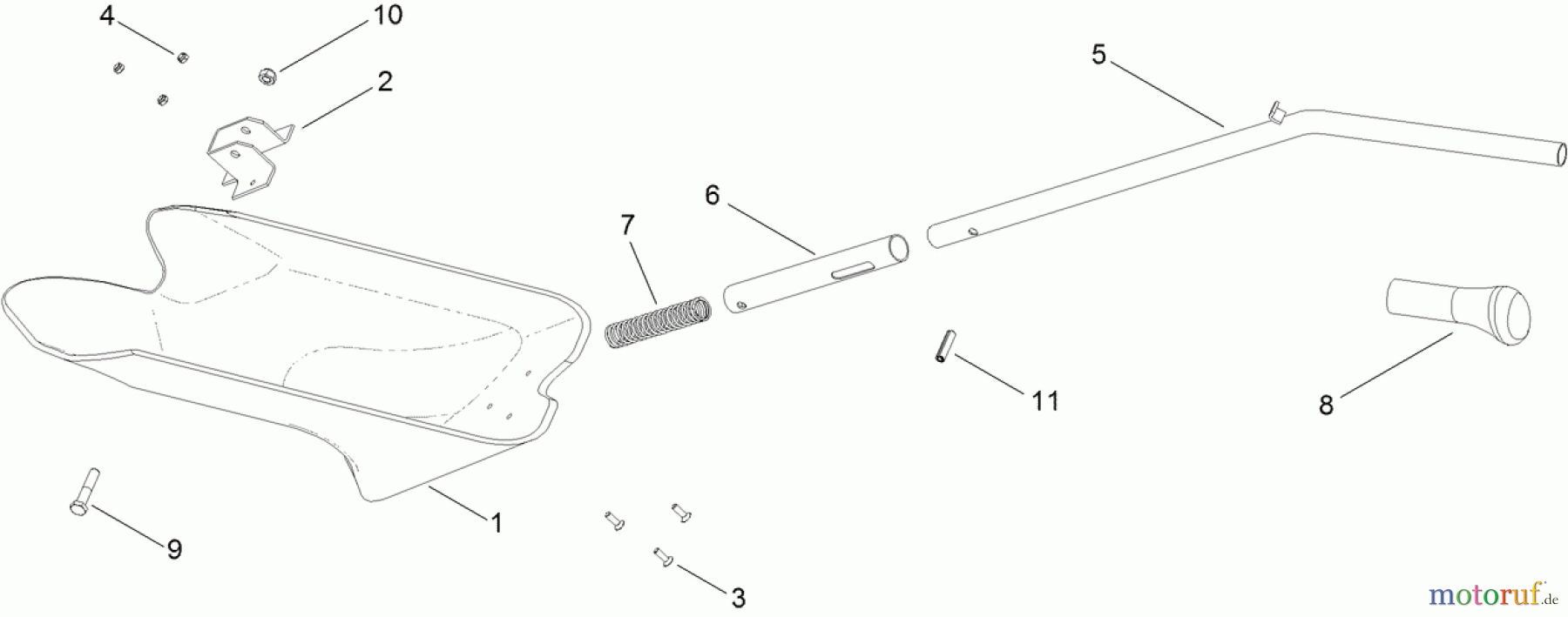  Toro Neu Mowers, Lawn & Garden Tractor Seite 1 74560 (DH 140) - Toro DH 140 Lawn Tractor, 2012 (SN 312000001-312999999) MULCH PLUG ASSEMBLY