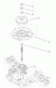 Toro 74570 (170-DH) - 170-DH Lawn Tractor, 2001 (210000001-210999999) Ersatzteile FAN PULLEY ASSEMBLY