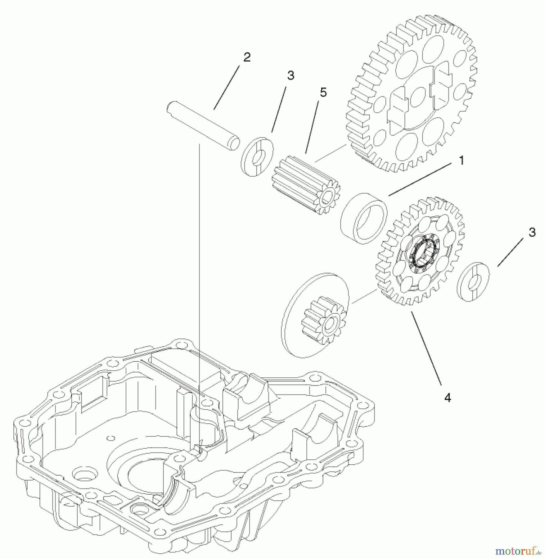 Toro Neu Mowers, Lawn & Garden Tractor Seite 1 74570 (170-DH) - Toro 170-DH Lawn Tractor, 2001 (210000001-210999999) FINAL PINION ASSEMBLY