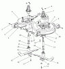 Toro 74570 (170-DH) - 170-DH Lawn Tractor, 2001 (210000001-210999999) Ersatzteile OPERATION-CUTTING PAN ASSEMBLY