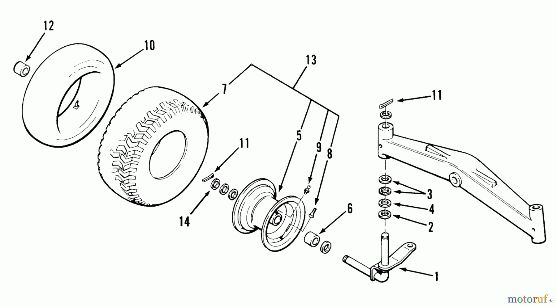 Toro Neu Accessories, Mower 80492 - Toro Heavy-Duty Wheels/Spindles Kit, 1987 PARTS LIST FOR HEAVY DUTY FRONT WHEELS AND SPINDLES KIT FACTORY ORDER NO. 80492