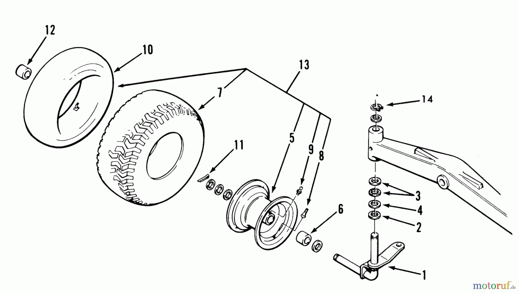 Toro Neu Accessories, Mower 80493 - Toro Heavy-Duty Wheels/Spindles Kit PARTS LIST FOR HEAVY DUTY FRONT WHEELS AND SPINDLES KIT FACTORY ORDER NUMBER 80493
