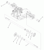 Toro 74570 (170-DH) - 170-DH Lawn Tractor, 2004 (240000001-240999999) Ersatzteile AXLE SHAFT ASSEMBLY TRANSMISSION ASSEMBLY NO. 104-2889