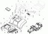 Toro 74570 (170-DH) - 170-DH Lawn Tractor, 2004 (240000001-240999999) Ersatzteile FRAME AND SEAT ASSEMBLY
