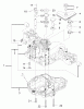 Toro 74570 (170-DH) - 170-DH Lawn Tractor, 2004 (240000001-240999999) Ersatzteile TRANSAXLE CASE ASSEMBLY TRANSMISSION ASSEMBLY NO. 104-2889