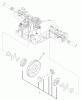 Toro 74570 (DH 210) - DH 210 Lawn Tractor, 2005 (250000001-250999999) Ersatzteile DIFFERENTIAL GEAR ASSEMBLY TRANSMISSION ASSEMBLY NO. 104-2889