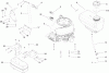 Toro 74570 (DH 210) - DH 210 Lawn Tractor, 2005 (250000001-250999999) Ersatzteile ENGINE, MUFFLER AND FUEL TANK ASSEMBLY