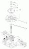 Toro 74570 (DH 210) - DH 210 Lawn Tractor, 2005 (250000001-250999999) Ersatzteile FAN PULLEY ASSEMBLY TRANSMISSION ASSEMBLY NO. 104-2889