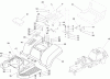 Toro 74570 (DH 210) - DH 210 Lawn Tractor, 2005 (250000001-250999999) Ersatzteile FRAME AND SEAT ASSEMBLY