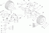 Toro 74570 (DH 210) - DH 210 Lawn Tractor, 2005 (250000001-250999999) Ersatzteile TRANSMISSION DRIVE ASSEMBLY