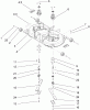 Toro 74570 (DH 210) - DH 210 Lawn Tractor, 2006 (260000001-260999999) Ersatzteile CUTTING PAN AND MOWER HOUSING ASSEMBLY