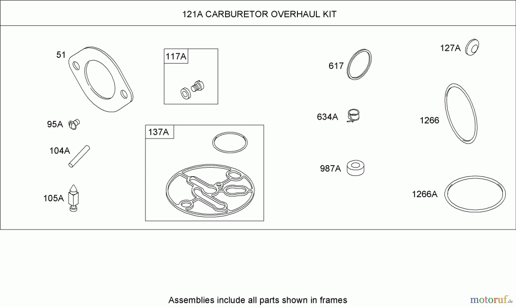 Toro Neu Mowers, Lawn & Garden Tractor Seite 1 74573 (DH 200) - Toro DH 200 Lawn Tractor, 2007 (270000001-270999999) CARBURETOR OVERHAUL KIT (NIKKI) BRIGGS AND STRATTON MODEL 31A607-0117-E1
