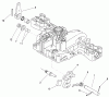 Toro 74573 (DH 200) - DH 200 Lawn Tractor, 2007 (270000001-270999999) Ersatzteile CONTROL SHAFT ASSEMBLY TRANSMISSION ASSEMBLY NO. 104-2889