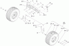 Toro 74573 (DH 200) - DH 200 Lawn Tractor, 2007 (270000001-270999999) Ersatzteile FRONT AXLE ASSEMBLY