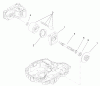 Toro 74573 (DH 200) - DH 200 Lawn Tractor, 2007 (270000001-270999999) Ersatzteile MOTOR SHAFT ASSEMBLY TRANSMISSION ASSEMBLY NO. 104-2889