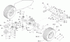 Toro 74573 (DH 200) - DH 200 Lawn Tractor, 2007 (270000001-270999999) Ersatzteile TRANSMISSION DRIVE ASSEMBLY