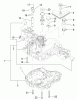 Toro 74573 (DH 200) - DH 200 Lawn Tractor, 2009 (290000001-290000480) Ersatzteile TRANSAXLE CASE ASSEMBLY TRANSMISSION ASSEMBLY NO. 114-3155