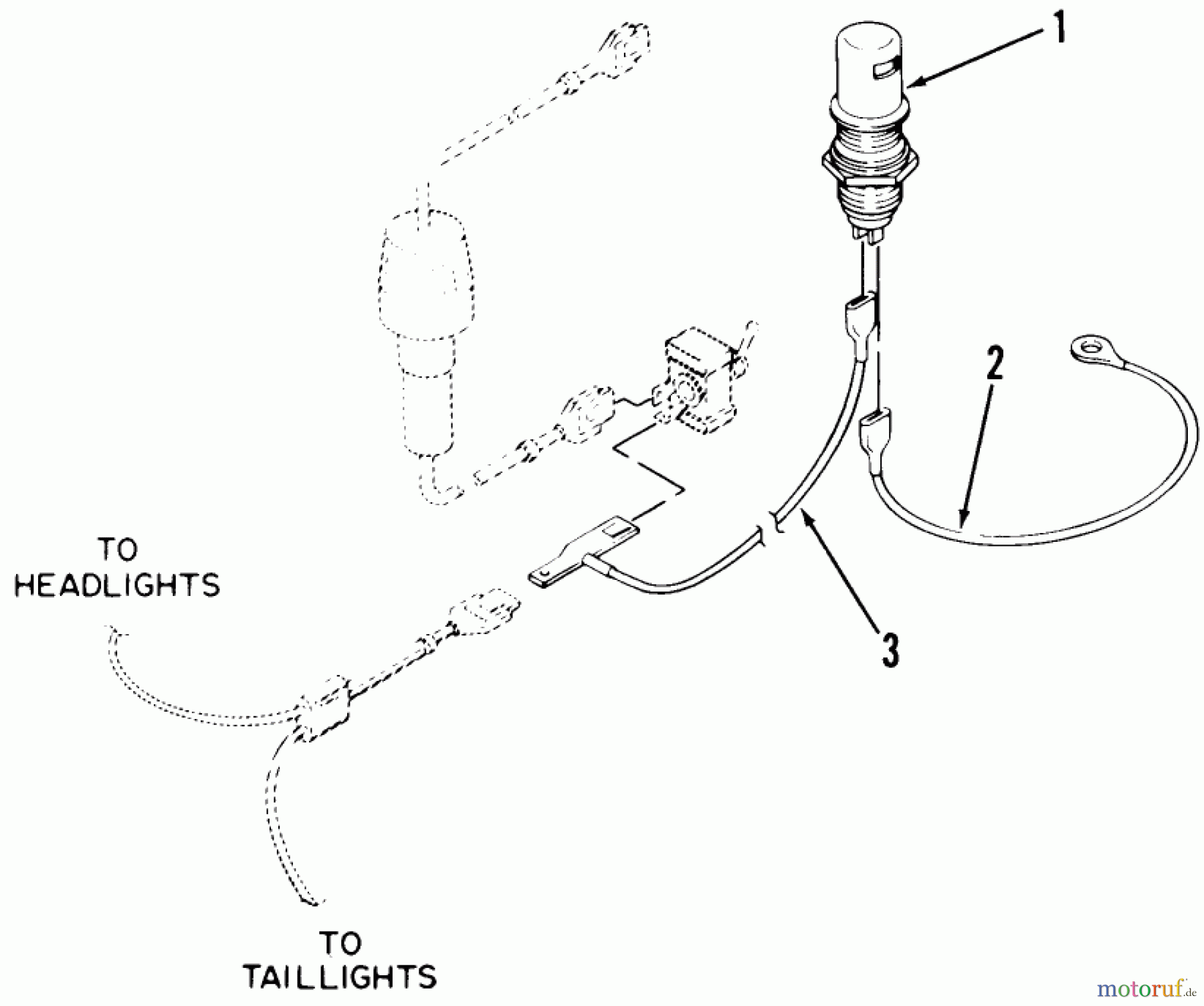 Toro Neu Accessories, Mower 80825 - Toro Dash Light, 1980 PARTS LIST FOR INSTRUMENT LIGHT FACTORY ORDER NUMBER 8-0825
