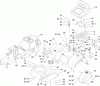Toro 74573 (DH 200) - DH 200 Lawn Tractor, 2010 (310000001-310999999) Ersatzteile FRAME ASSEMBLY
