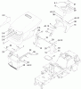 Toro 74573 (DH 200) - DH 200 Lawn Tractor, 2010 (310000001-310999999) Ersatzteile HOOD ASSEMBLY