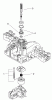 Toro 74573 (DH 200) - DH 200 Lawn Tractor, 2010 (310000001-310999999) Ersatzteile PUMP SHAFT ASSEMBLY TRANSMISSION ASSEMBLY NO. 114-3155