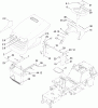 Toro 74582 (DH 210) - DH 210 Lawn Tractor, 2010 (310000001-310999999) Ersatzteile BODY AND HOOD ASSEMBLY