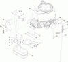 Toro 74582 (DH 210) - DH 210 Lawn Tractor, 2010 (310000001-310999999) Ersatzteile ENGINE AND MUFFLER ASSEMBLY