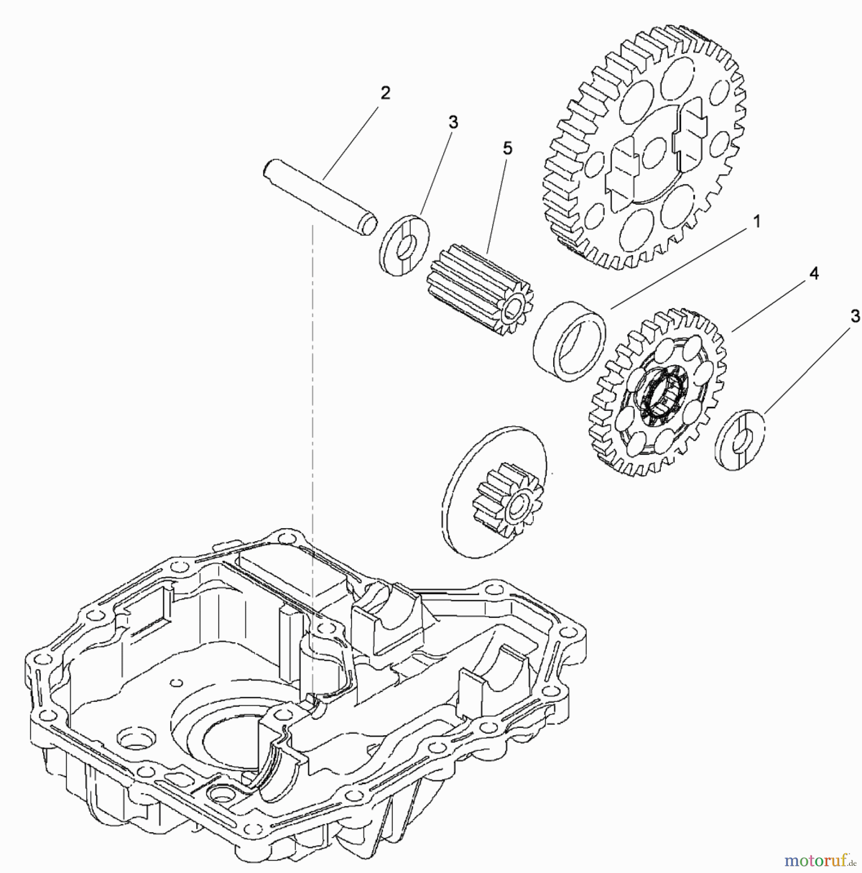 Toro Neu Mowers, Lawn & Garden Tractor Seite 1 74582 (DH 210) - Toro DH 210 Lawn Tractor, 2010 (310000001-310999999) FINAL PINION ASSEMBLY TRANSMISSION ASSEMBLY NO. 114-3155