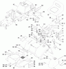 Toro 74582 (DH 210) - DH 210 Lawn Tractor, 2010 (310000001-310999999) Ersatzteile FRAME, FENDER, SEAT AND FUEL TANK ASSEMBLY