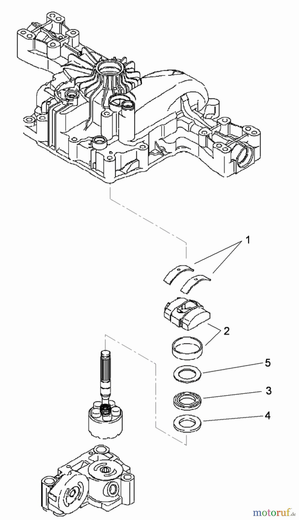 Toro Neu Mowers, Lawn & Garden Tractor Seite 1 74585 (DH 210) - Toro DH 210 Lawn Tractor, 2012 (SN 312000001-312999999) RANGE SHIFT ASSEMBLY TRANSMISSION ASSEMBLY NO. 114-3155