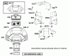 Toro 74590 (190-DH) - 190-DH Lawn Tractor, 2002 (220000001-220999999) Ersatzteile BLOWER HOUSING ASSEMBLY ENGINE BRIGGS AND STRATTON MODEL 406777-0157-E1