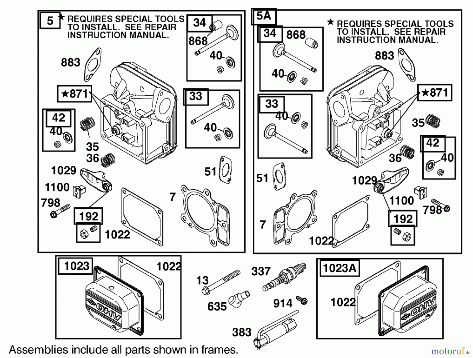  Toro Neu Mowers, Lawn & Garden Tractor Seite 1 74590 (DH 220) - Toro DH 220 Lawn Tractor, 2005 (250000001-250999999) CYLINDER HEAD ASSEMBLY BRIGGS AND STRATTON 406777-0157-E1
