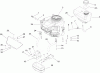 Toro 74590 (DH 220) - DH 220 Lawn Tractor, 2005 (250000001-250999999) Ersatzteile ENGINE, MUFFLER AND FUEL TANK ASSEMBLY