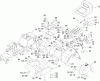Toro 74592 (DH 220) - DH 220 Lawn Tractor, 2007 (270000001-270000651) Ersatzteile FRAME ASSEMBLY