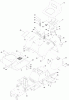 Toro 74593 (DH 220) - DH 220 Lawn Tractor, 2011 (311000001-311000400) Ersatzteile FRAME, FENDER, SEAT AND FUEL TANK ASSEMBLY