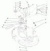 Toro 77104 (16-38H) - 16-38H Lawn Tractor, 2000 (200000001-200999999) Ersatzteile 38" DECK BLADE DRIVE & BRAKING COMPONENTS