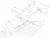 Toro 77104 (16-38H) - 16-38H Lawn Tractor, 2000 (200000001-200999999) Ersatzteile FRAME & BODY ASSEMBLY