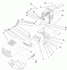 Toro 77104 (16-38H) - 16-38H Lawn Tractor, 2000 (200000001-200999999) Ersatzteile HOOD & TOWER ASSEMBLY