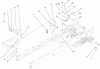 Toro 77104 (16-38H) - 16-38H Lawn Tractor, 2000 (200000001-200999999) Ersatzteile HYDRO TRANSAXLE CONTROLS ASSEMBLY