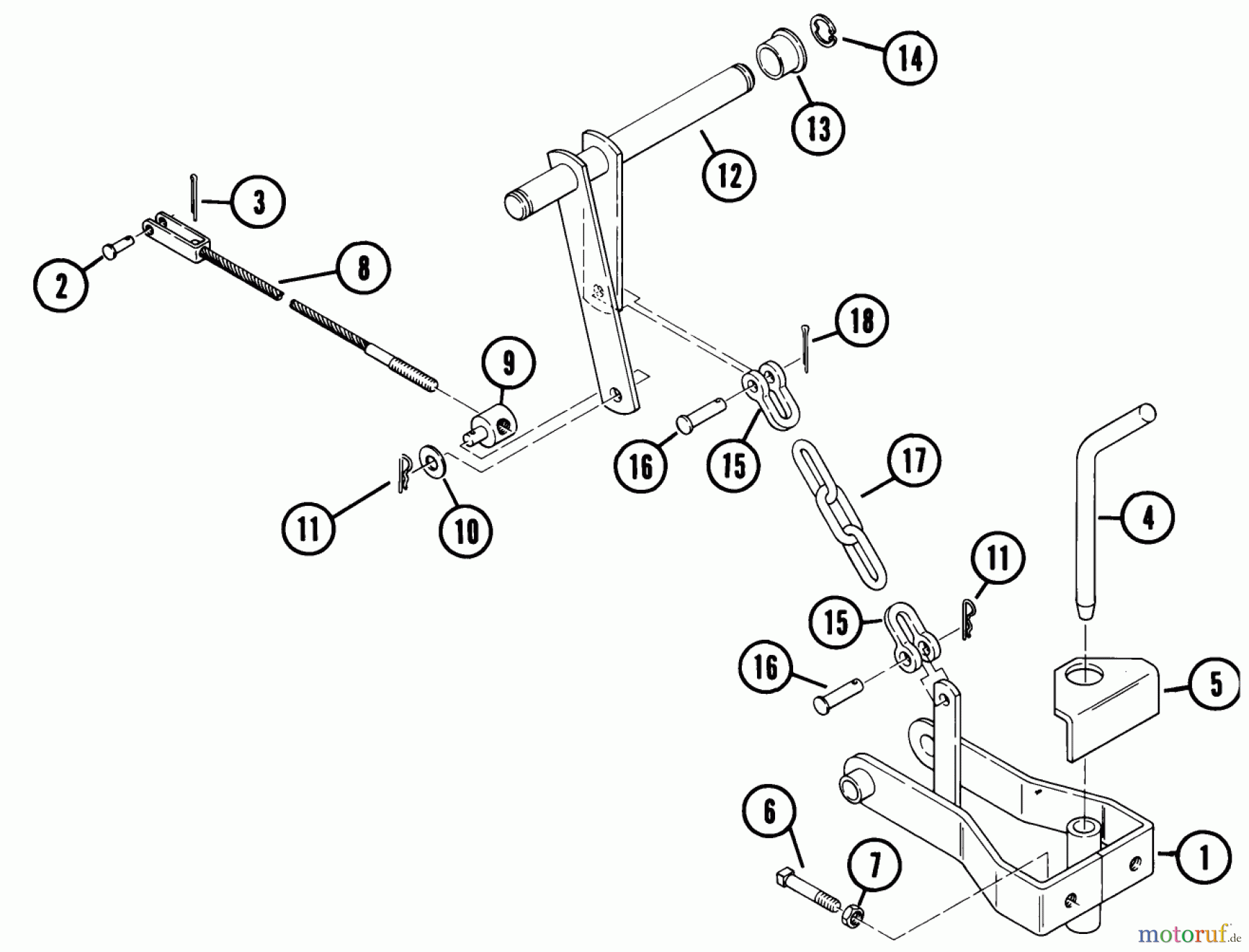 Toro Neu Accessories, Mower 85512 - Toro Clevis Hitch, 1976 PARTS LIST-CLEVIS