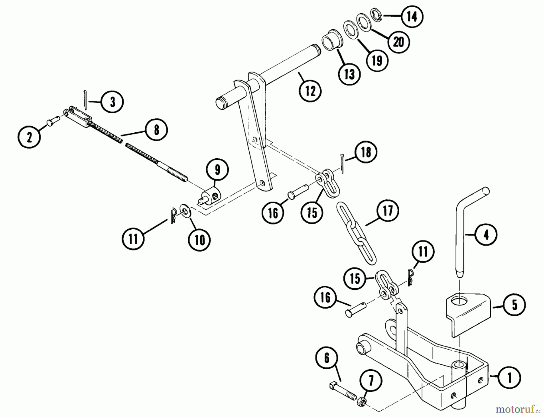 Toro Neu Accessories, Mower 85513 - Toro Clevis Hitch, 1977 PARTS LIST-CLEVIS