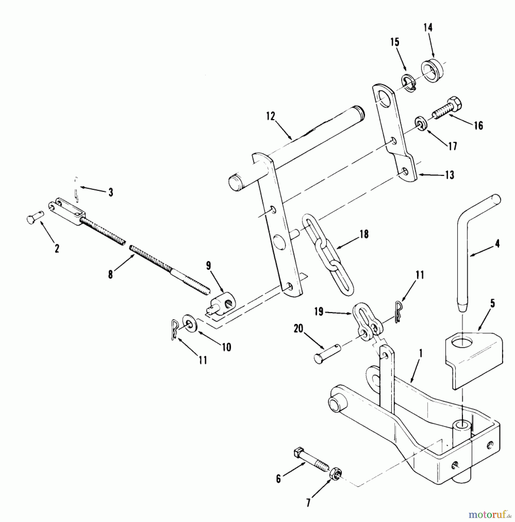 Toro Neu Accessories, Mower 85514 - Toro Clevis Hitch, 1979 PARTS LIST-CLEVIS