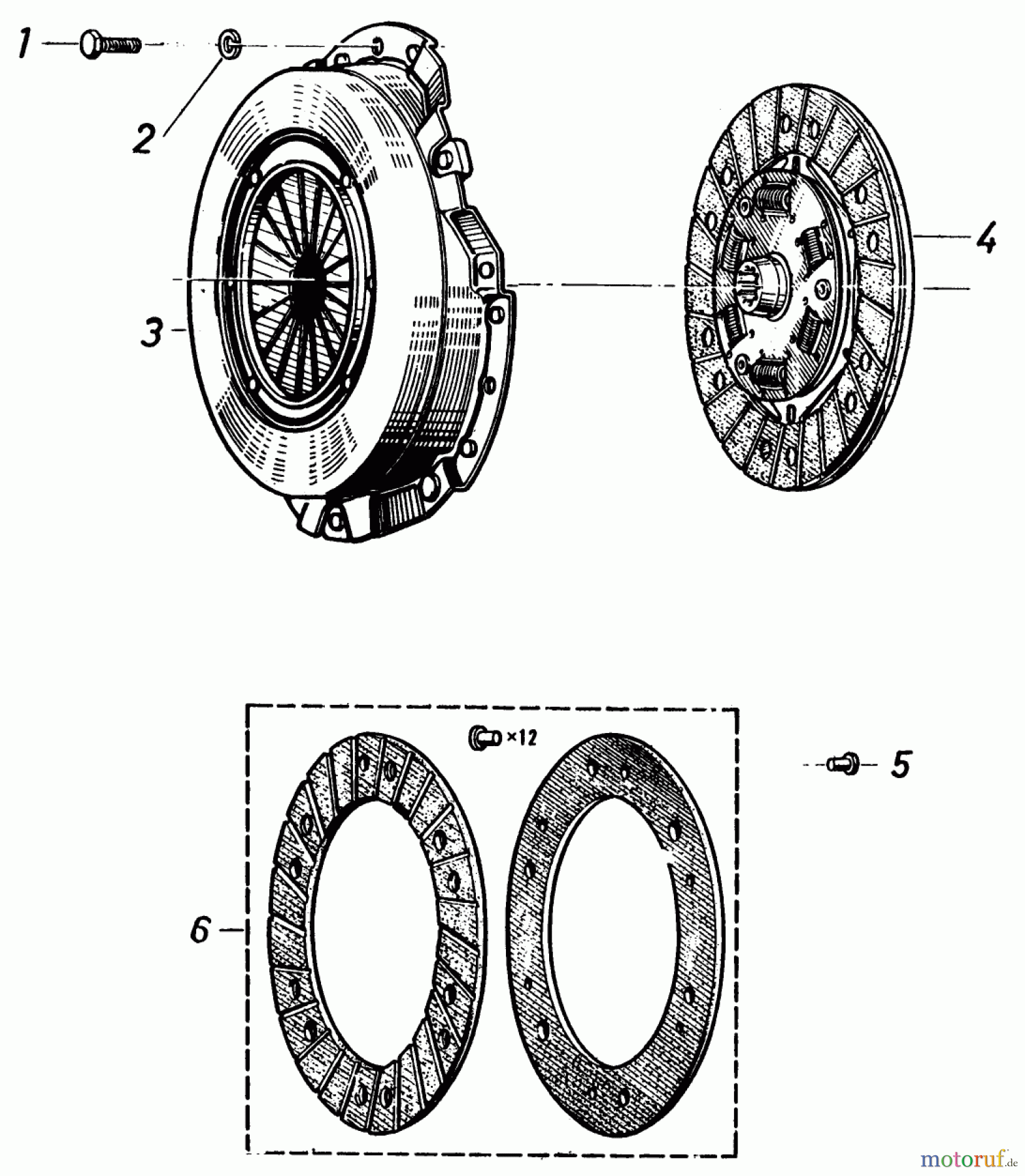 Toro Neu Mowers, Lawn & Garden Tractor Seite 2 81-20RG01 (D-250) - Toro D-250 10-Speed Tractor, 1978 CLUTCH