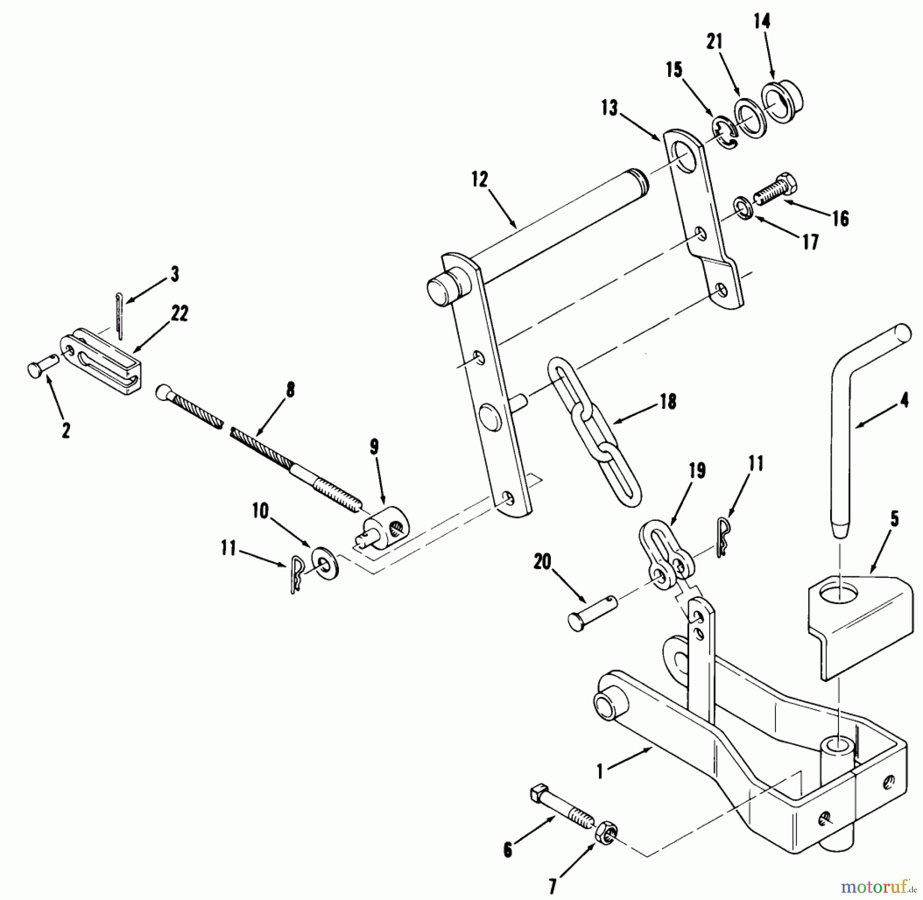 Toro Neu Accessories, Mower 85515 - Toro Clevis Hitch, 1983 PARTS LIST-CLEVIS