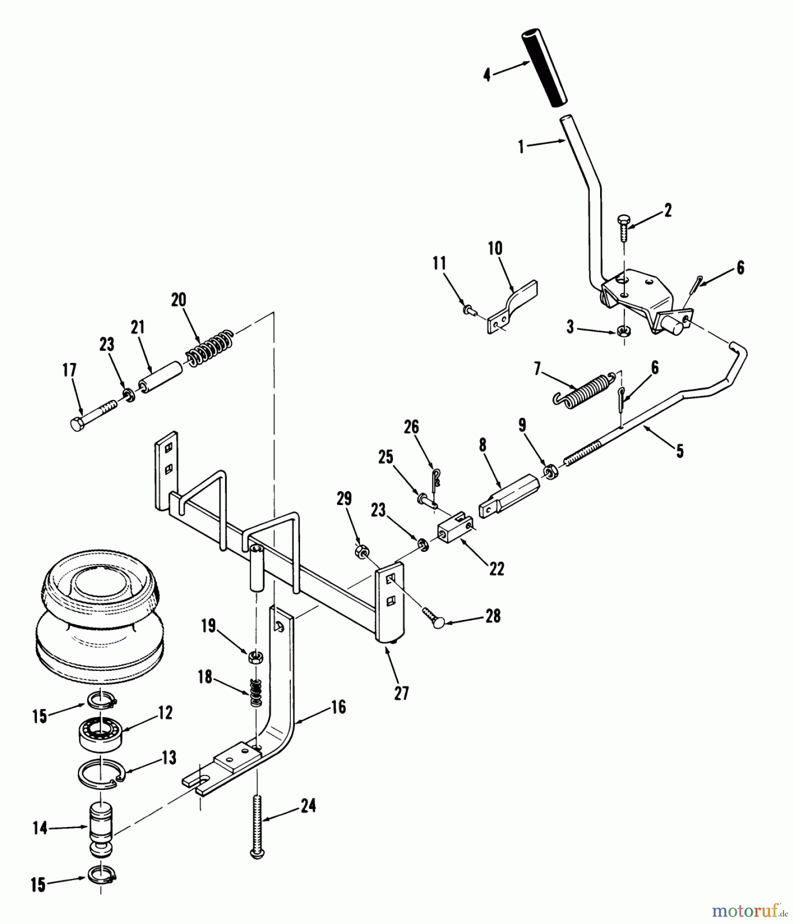 Toro Neu Mowers, Lawn & Garden Tractor Seite 2 82-08BP01 (B-81) - Toro B-81 4-Speed Tractor, 1978 PTO CLUTCH