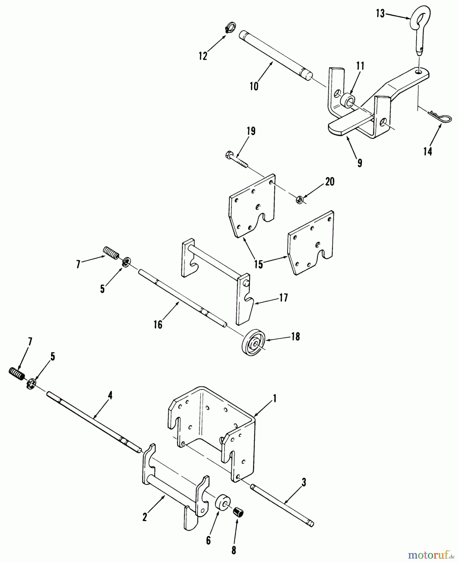 Toro Neu Mowers, Lawn & Garden Tractor Seite 2 91-12KS01 (C-121) - Toro C-121 Automatic Tractor, 1979 HITCHES