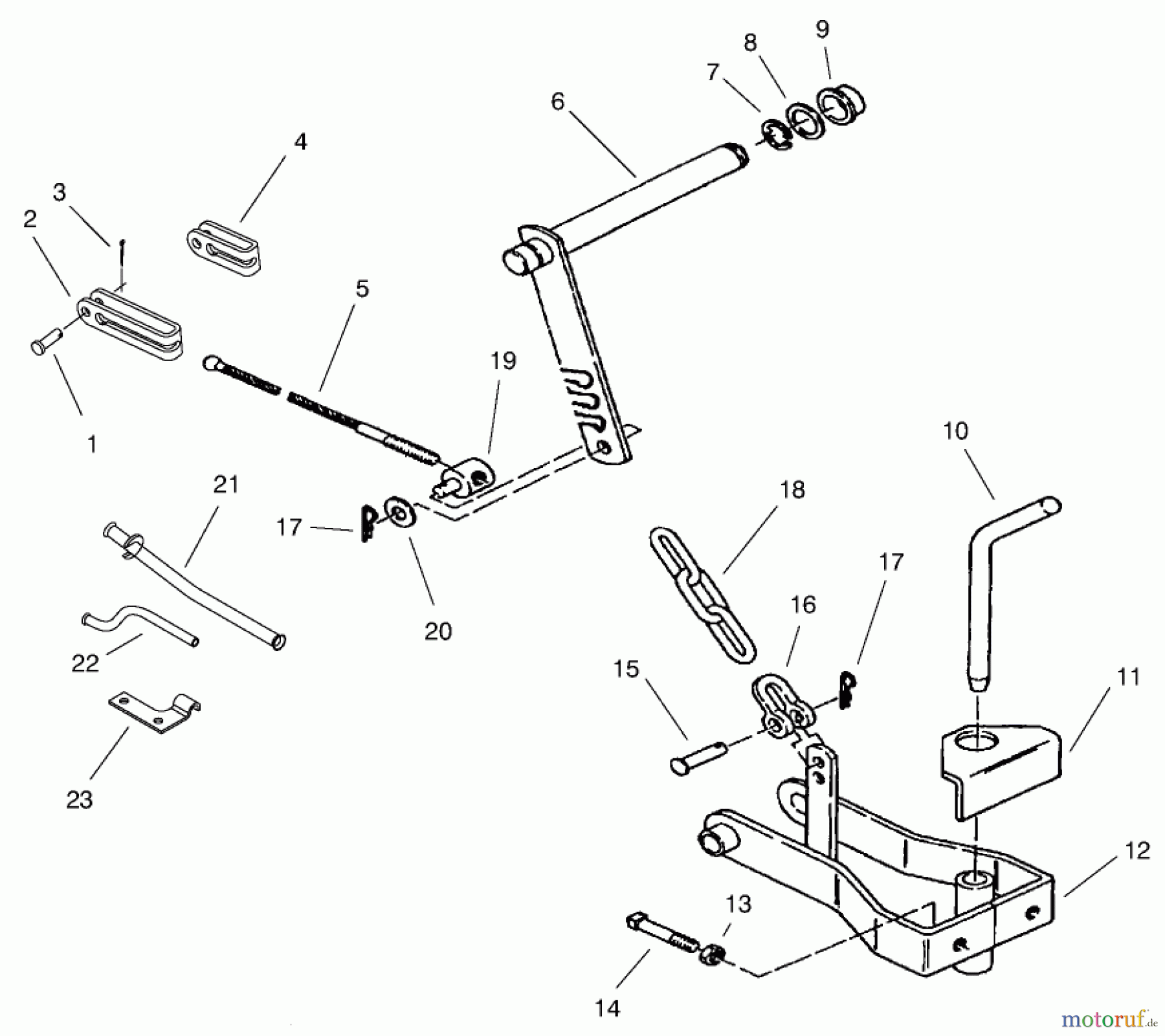 Toro Neu Accessories, Mower 85518 - Toro Clevis Hitch CLEVIS HITCH ASSEMBLY